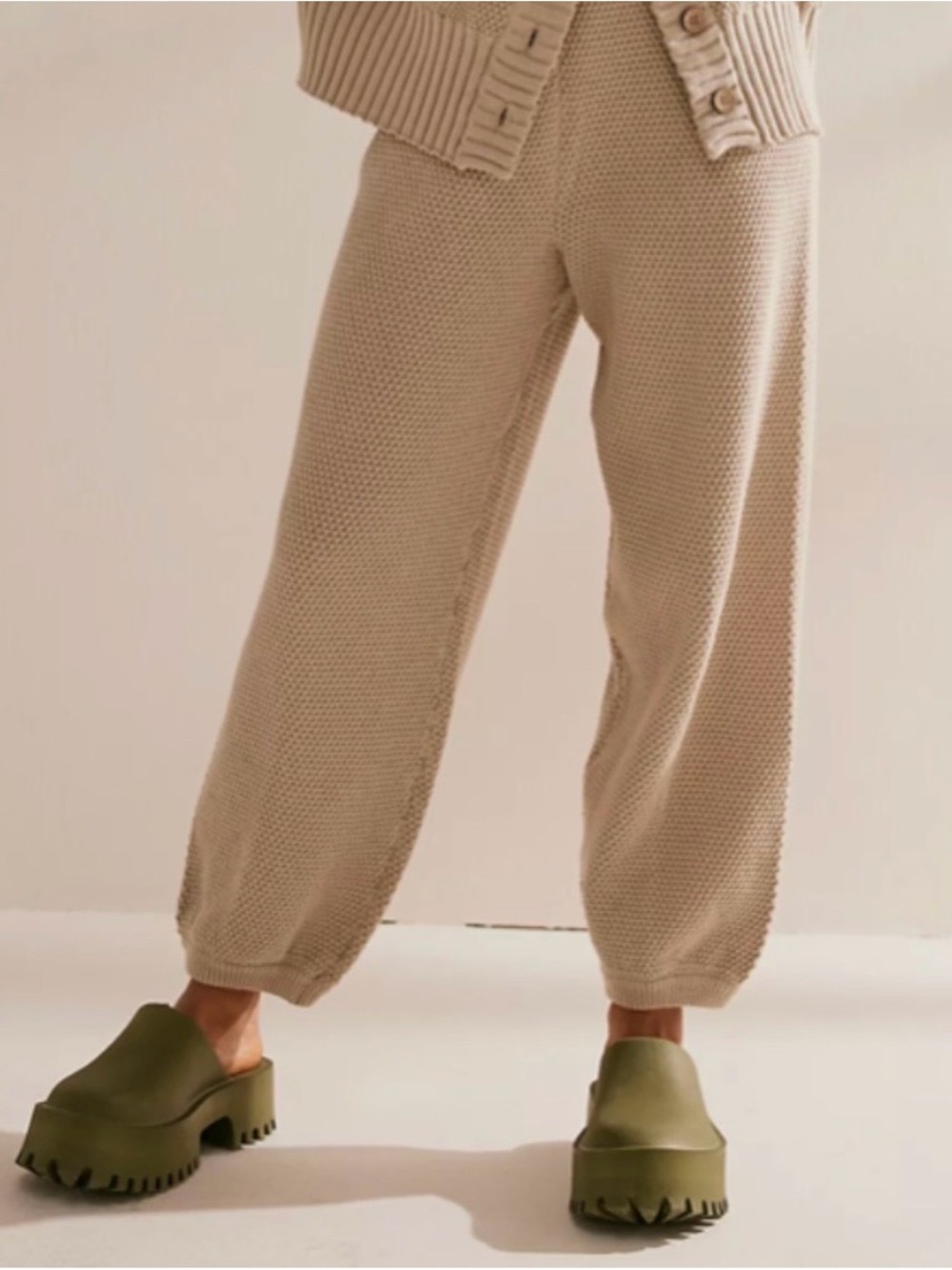 Cozy Knit Cardigan & Pants Set in Brown - Picture 3 of 11